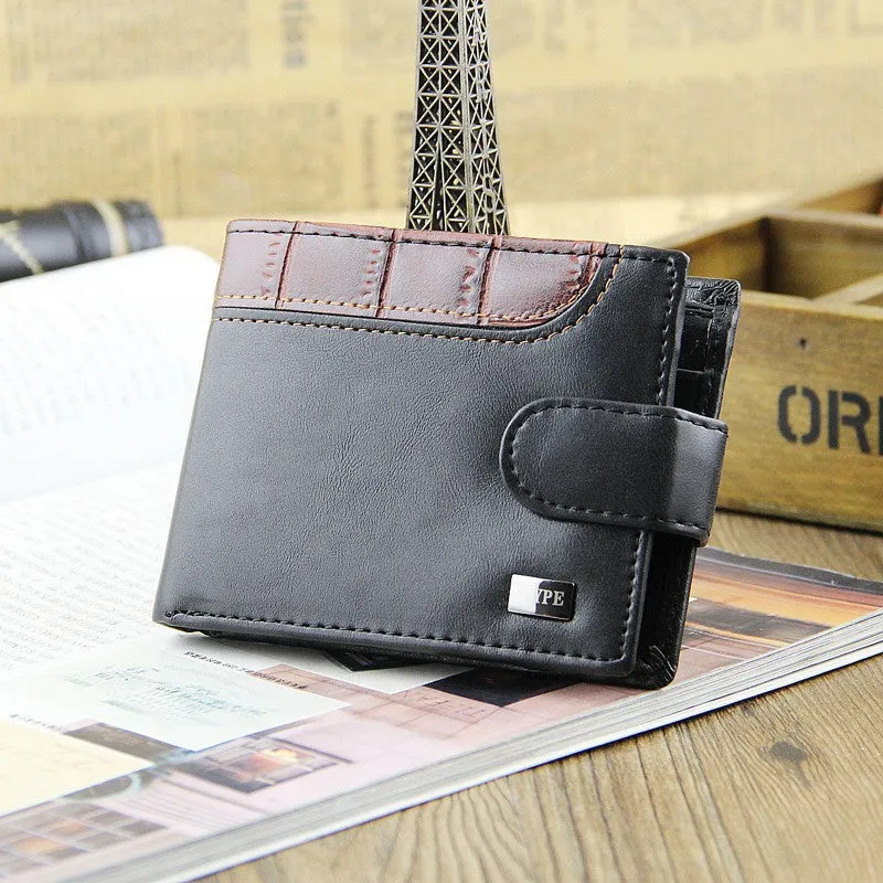 Casual Wallets For Men New Design Genuine Leather Top Purse Wallet With Coin Bag