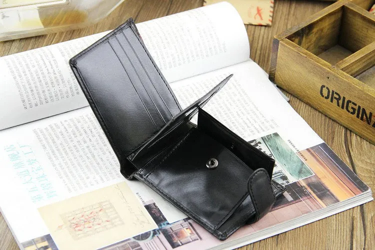 Casual Wallets For Men New Design Genuine Leather Top Purse Wallet With Coin Bag