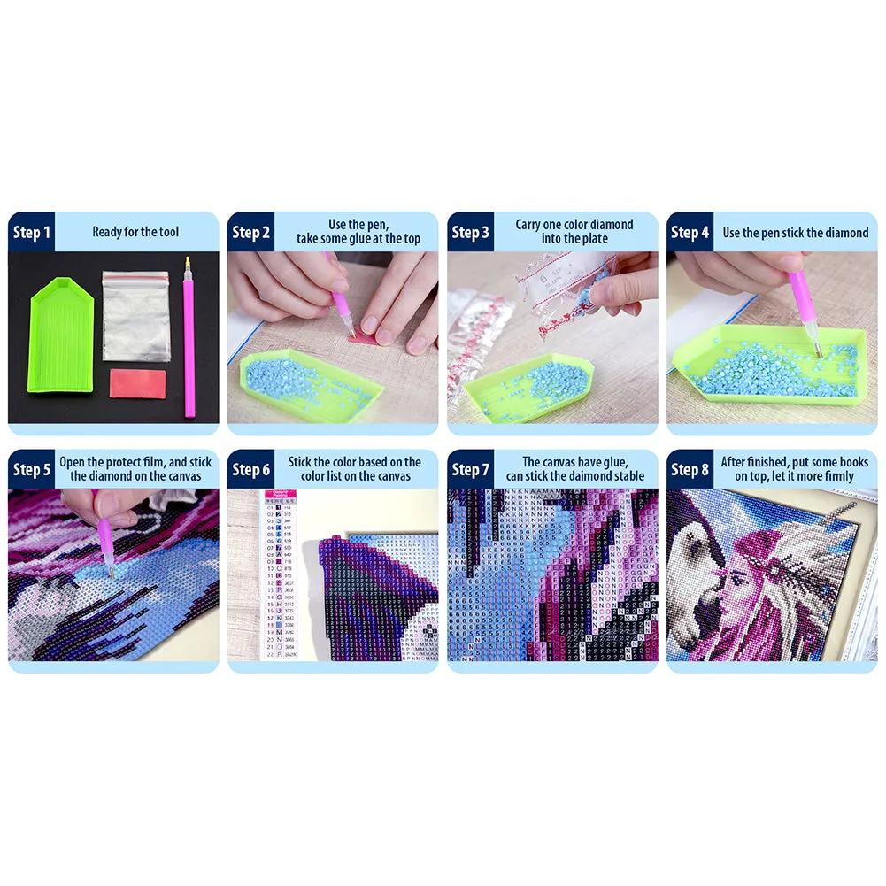 Cat Dog Diamond Mosaic Sticker Art Crafts DIY Cartoon Stickers for Kids Beginner