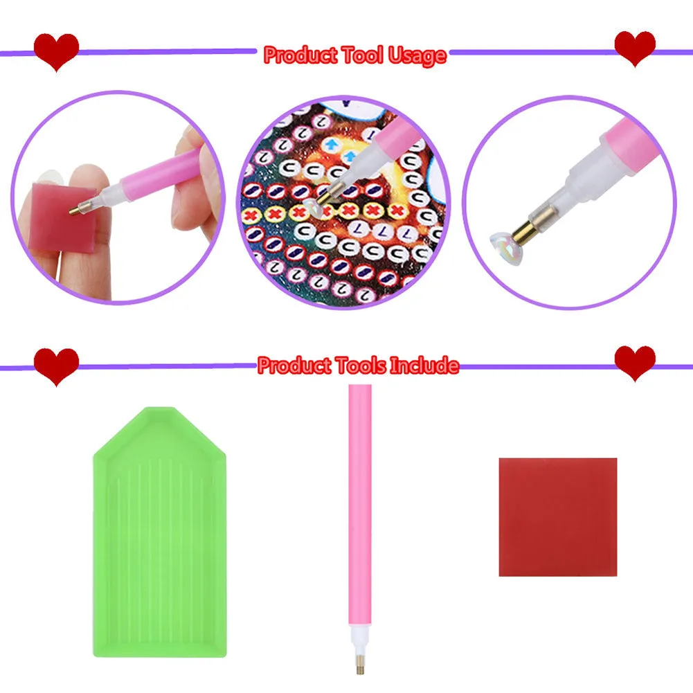 Cat Dog Diamond Mosaic Sticker Art Crafts DIY Cartoon Stickers for Kids Beginner