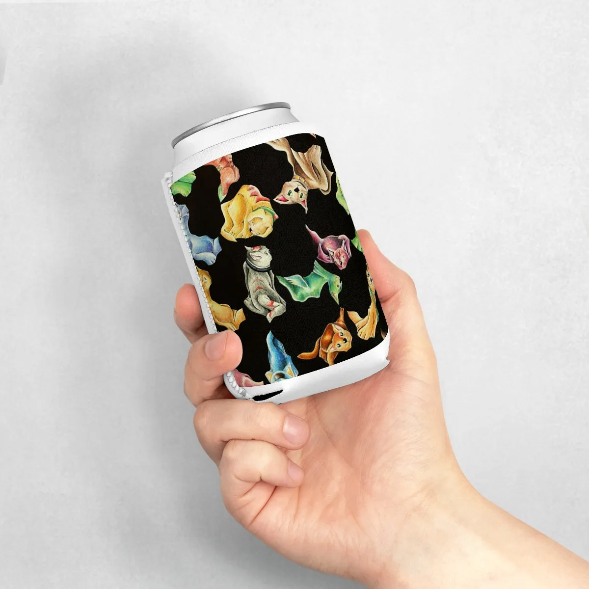 Cat Pattern Can Cooler Sleeve