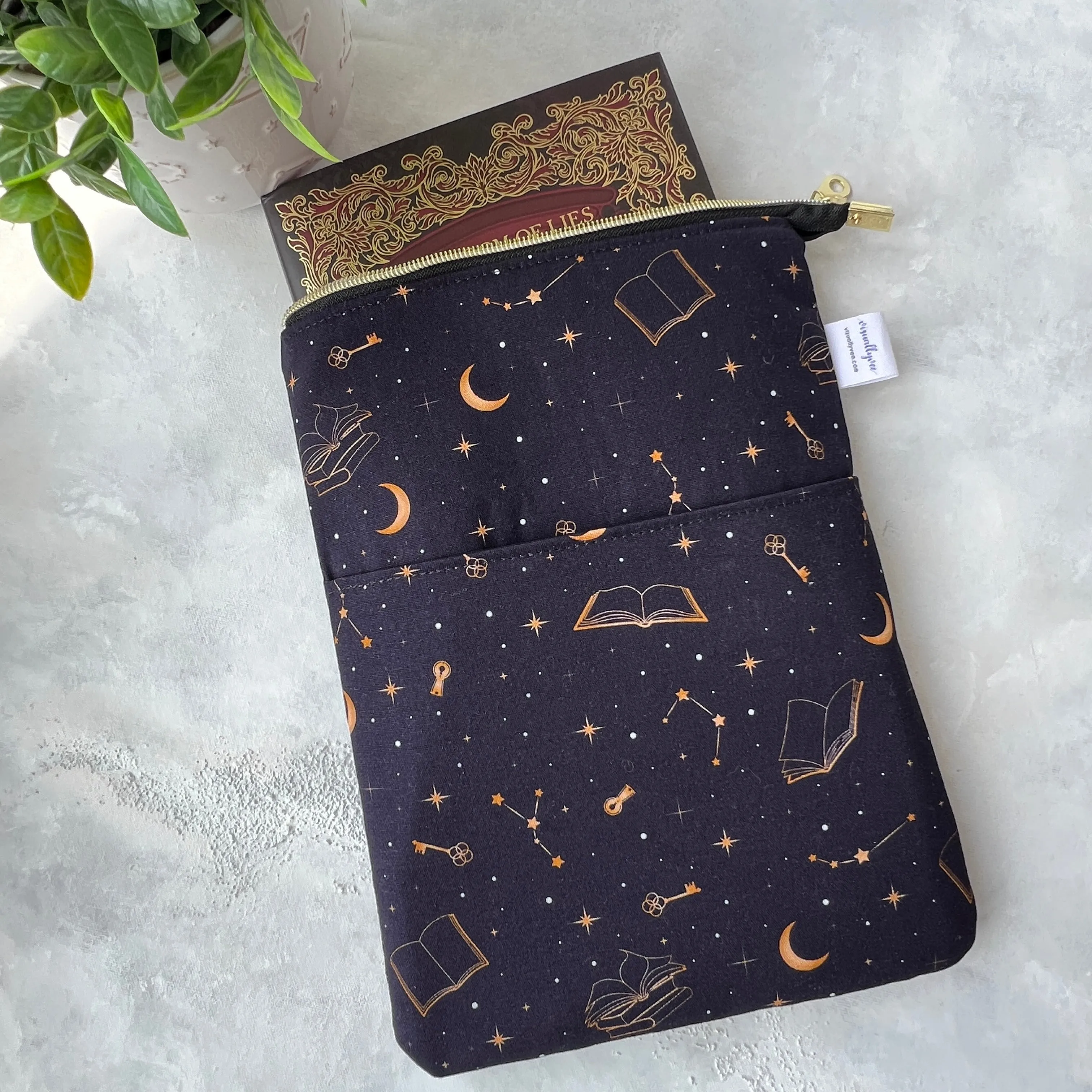 Celestial Books -  Zippered Book Sleeve