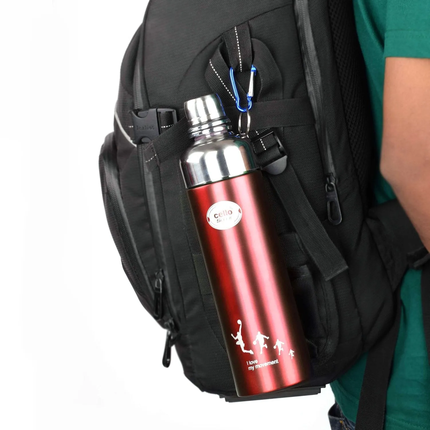 Cello Sleek Stainless Steel Bottle (Multicolor)