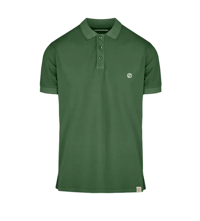 Censured polo manica corta da uomo in cotone piquet TMC238TPQL4 395 verde salvia