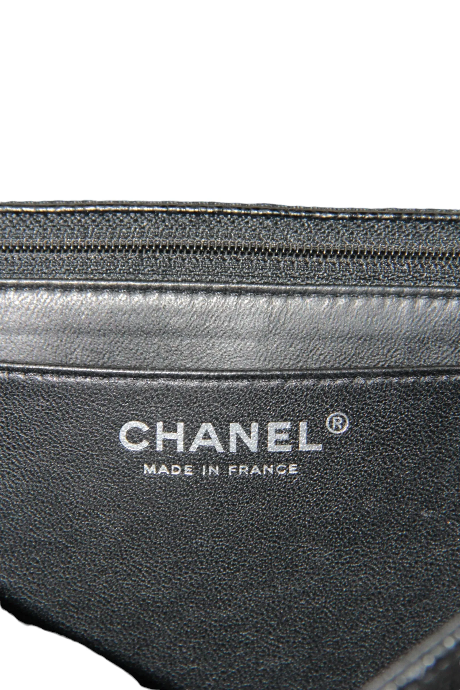 Chanel Black Caviar Leather Single Flap Jumbo
