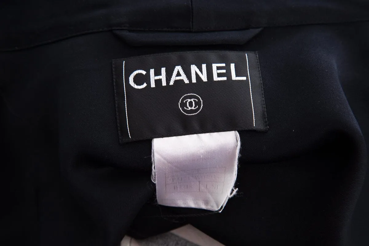 CHANEL Coco Print 2007 Spring Runway Unisex Silk Robe