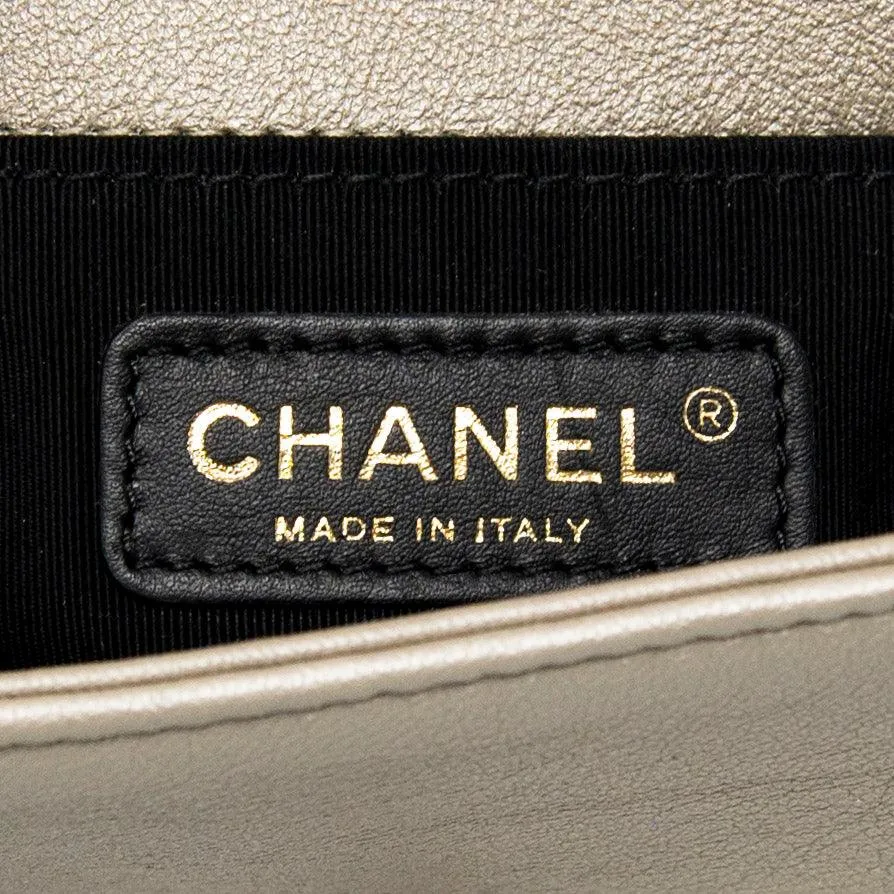 Chanel Metallic Mini Scaled Boy Bag