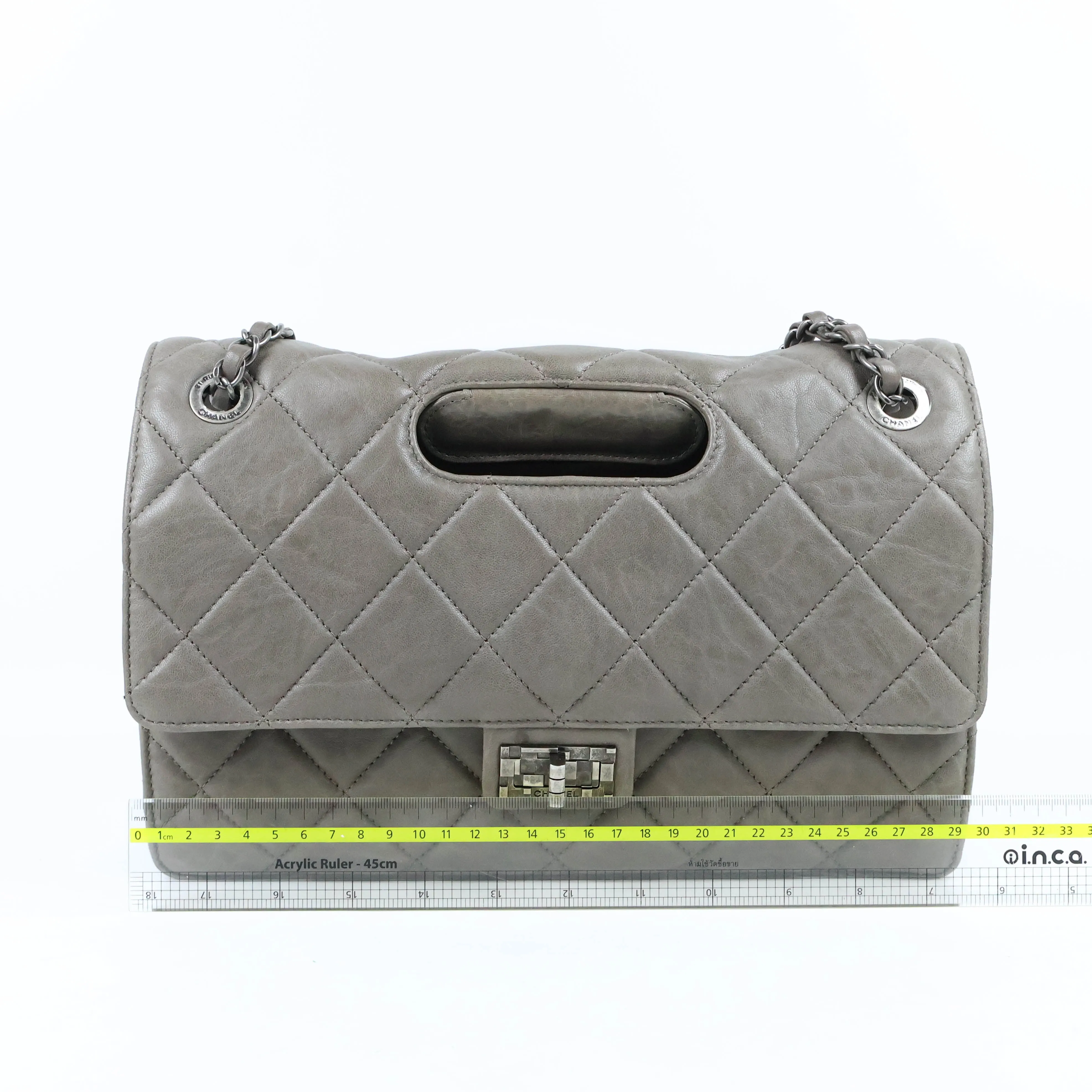 Chanel Take Away Flap Bag Grey