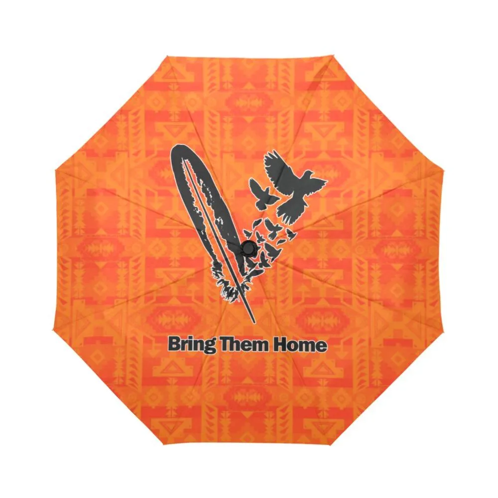 Chiefs Mountain Orange Bring Them Home Auto-Foldable Umbrella