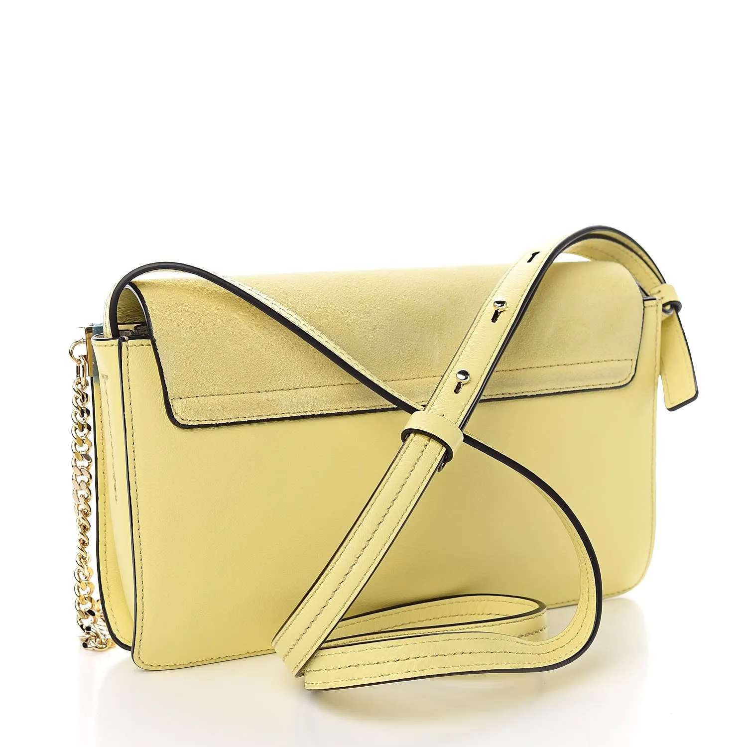 Chloé Suede Small Faye Shoulder Bag Lemonade