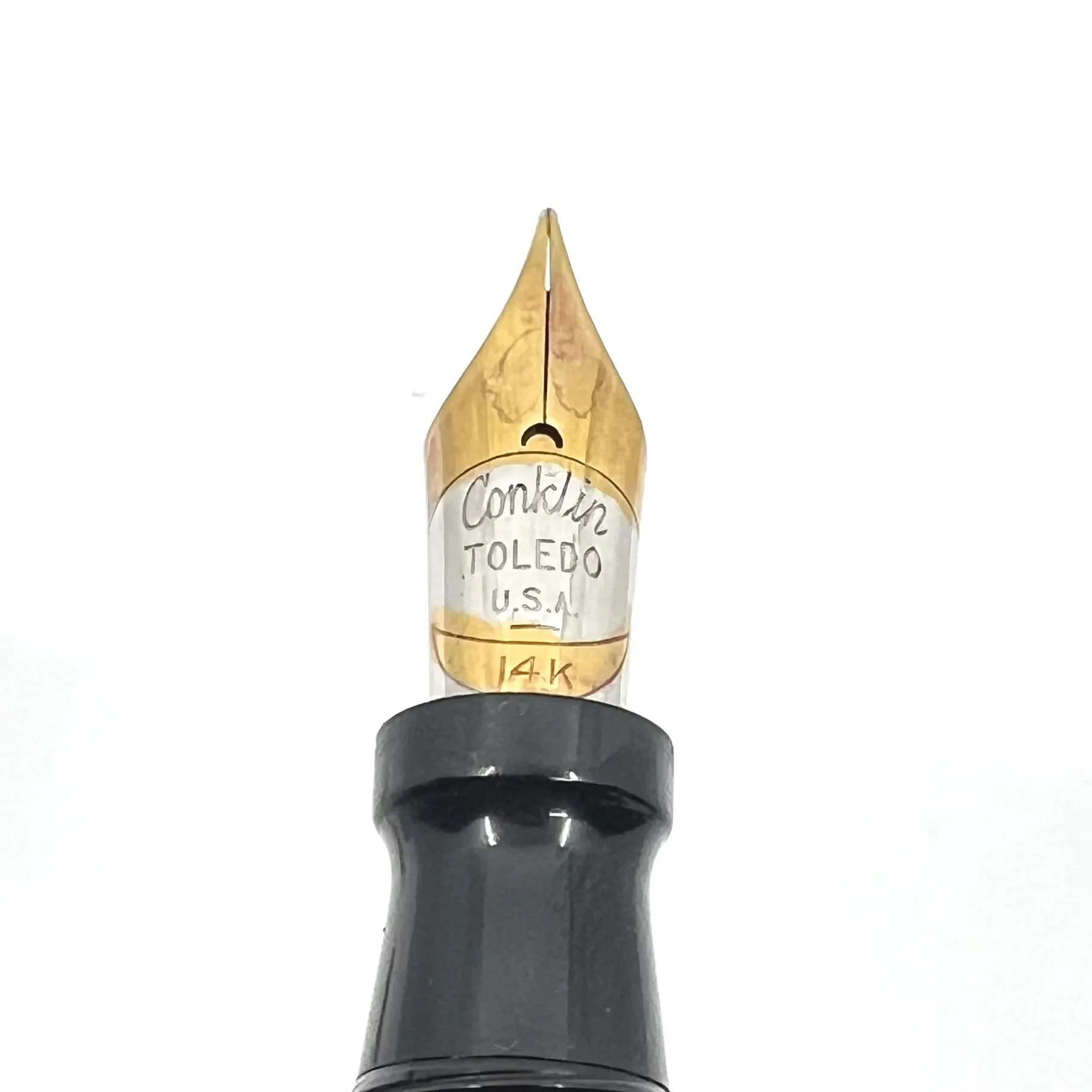 Conklin 7M Nozac Green Marble Fountain Pen