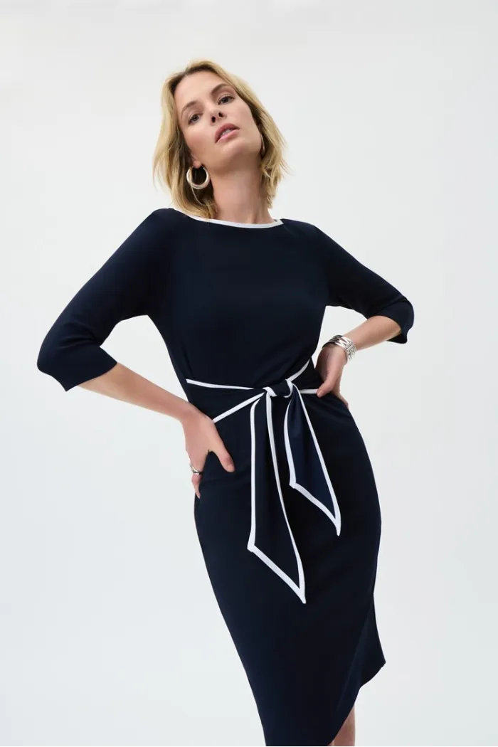 Contrast Trim Dress