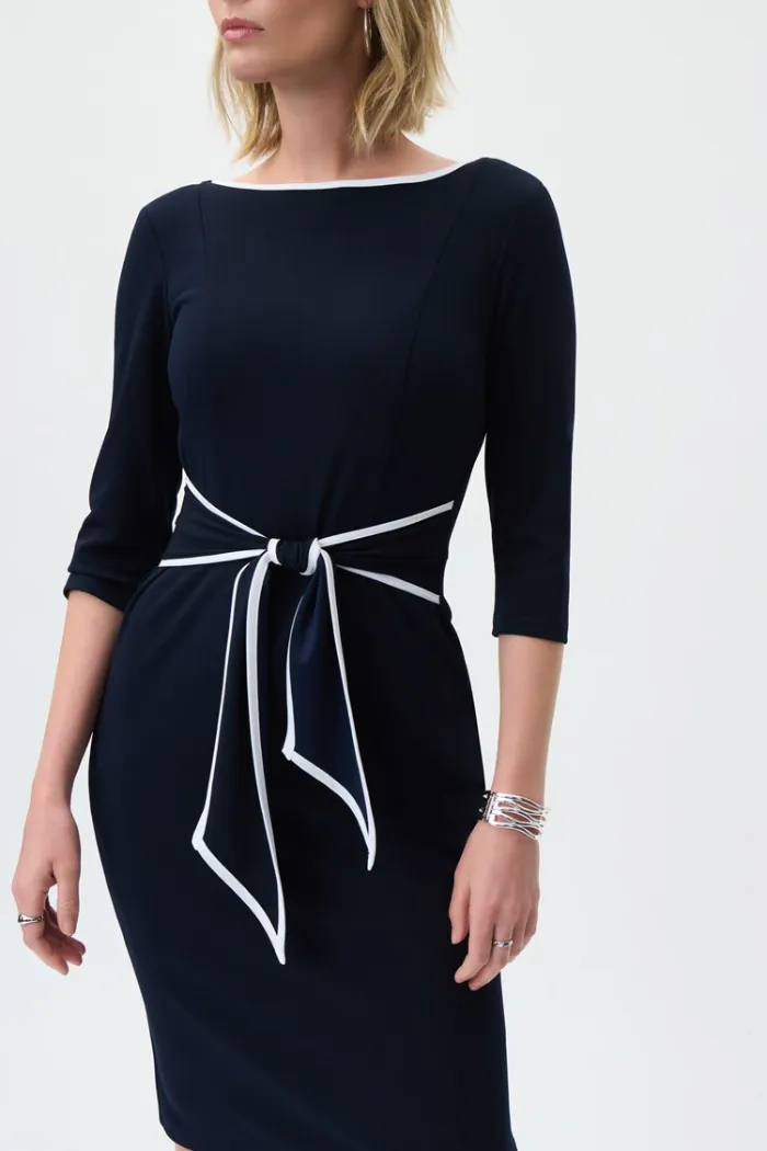 Contrast Trim Dress