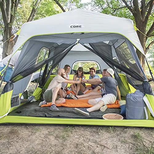 CORE Instant Cabin Tent | Multi Room Tent for Family with Storage