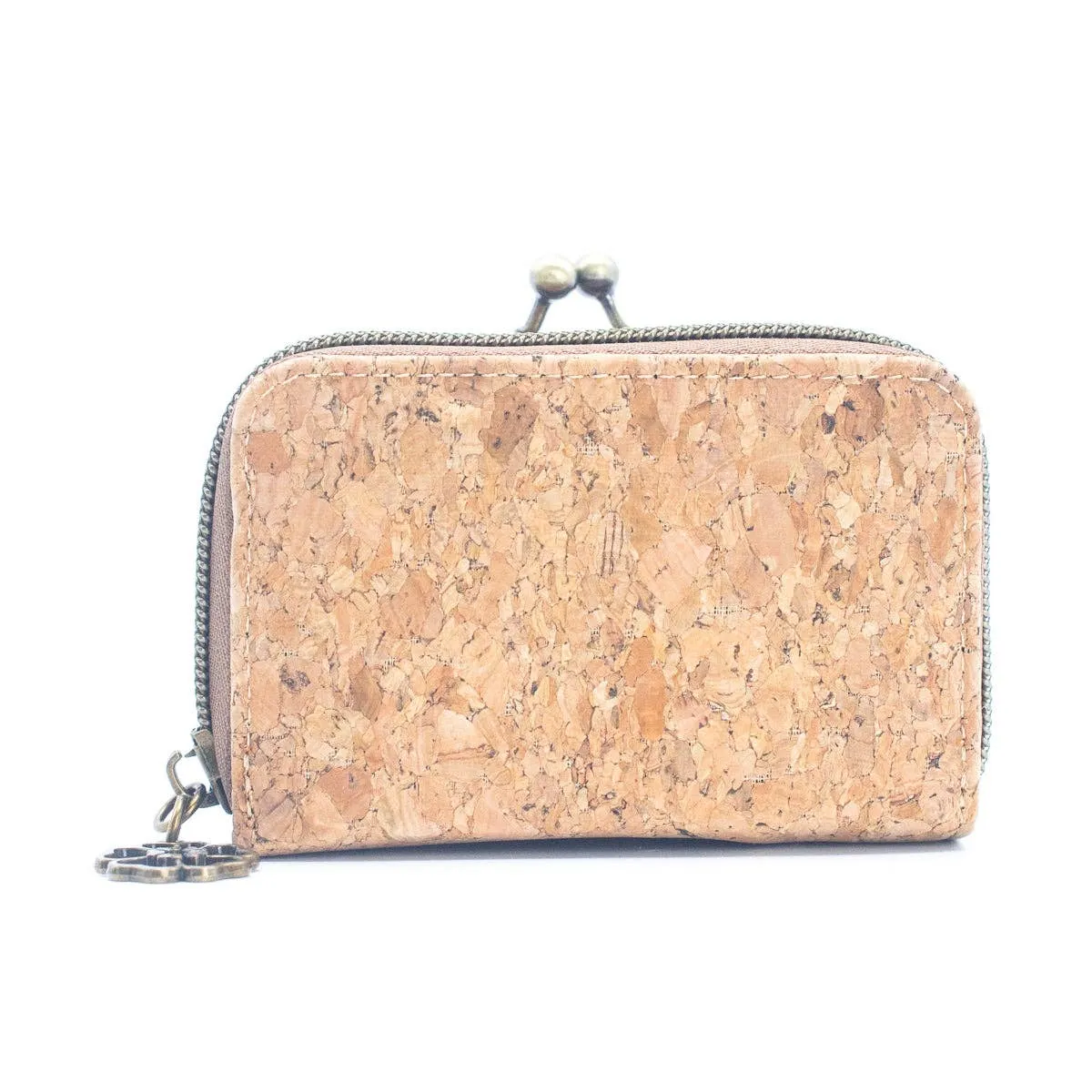 Cork card Wallets with Floral Print Patterns Purse BAGF-037