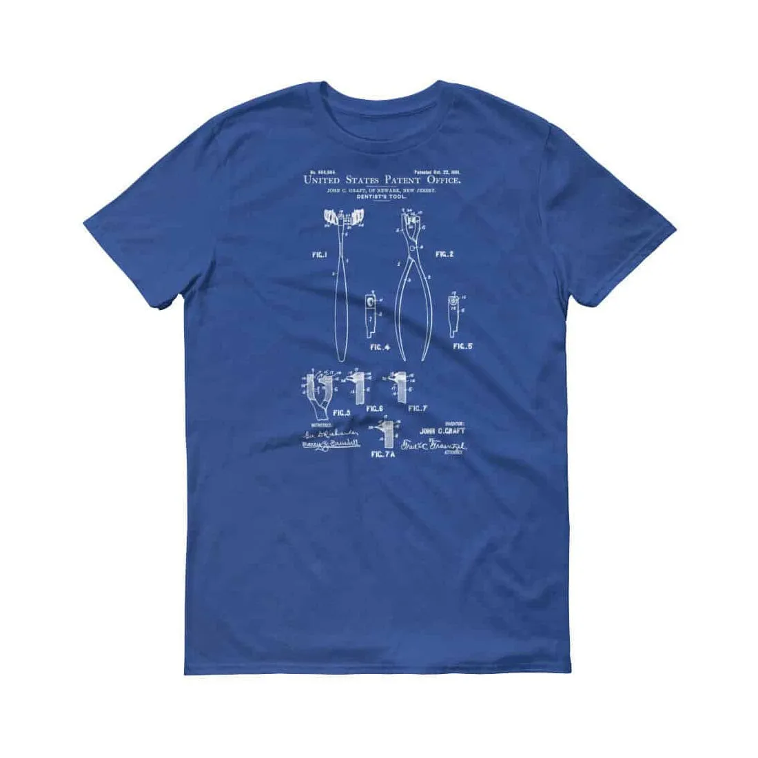 Dentist&#39;s Tool Patent T-Shirt - Patent t-shirt, Old Patent T-shirt, Dental Tool T-shirt, Dentist Gift,  Dental Assistant Gift