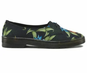 Dr. Martens scarpa ballerina in tela da donna Morada Hawaiian Floral T Canvas 16576002 nero