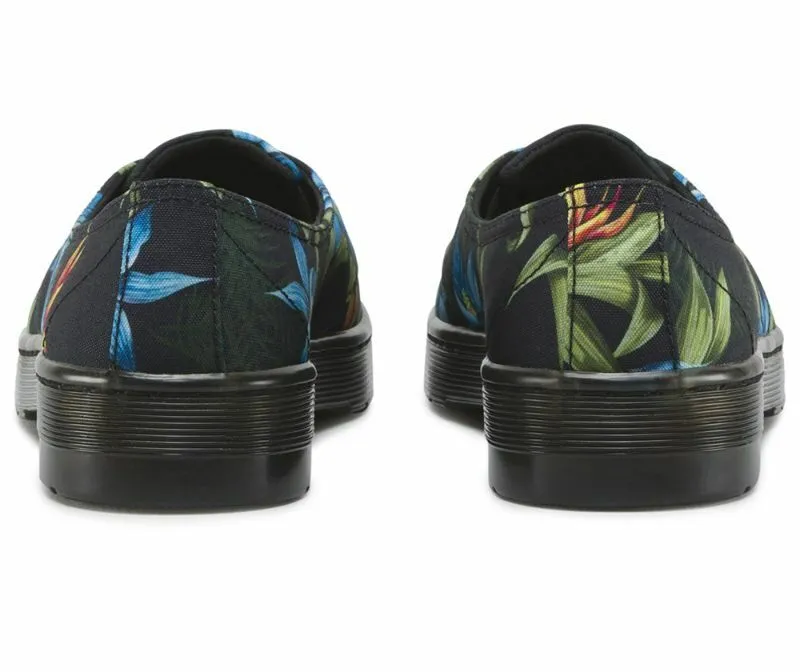 Dr. Martens scarpa ballerina in tela da donna Morada Hawaiian Floral T Canvas 16576002 nero
