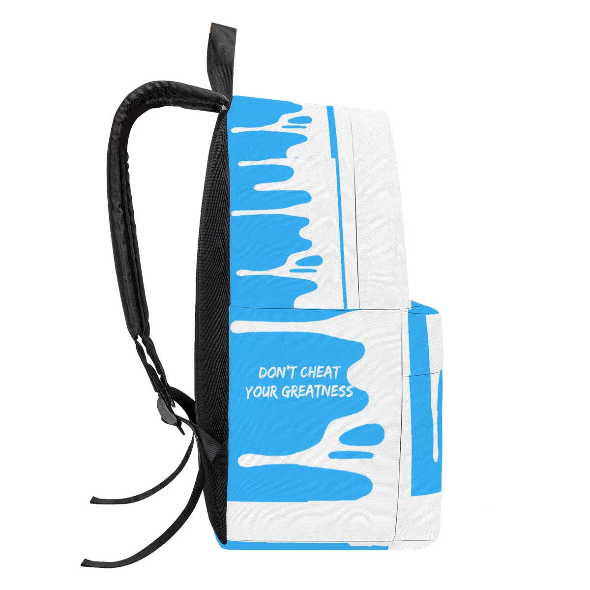 DRIP NX White logo & Light Blue  Cotton Backpack