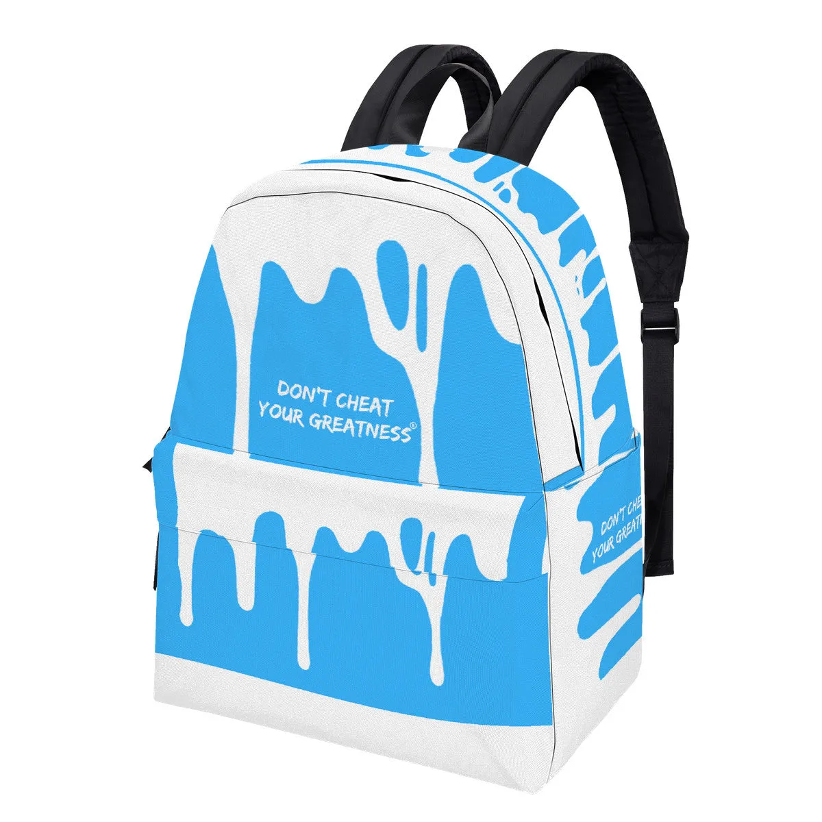 DRIP NX White logo & Light Blue  Cotton Backpack