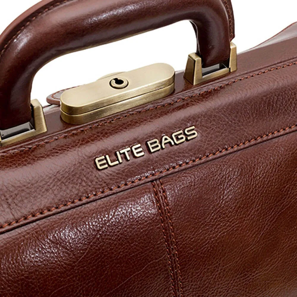 Elite Traditional Medical Bag - Brown Leather - Clearance