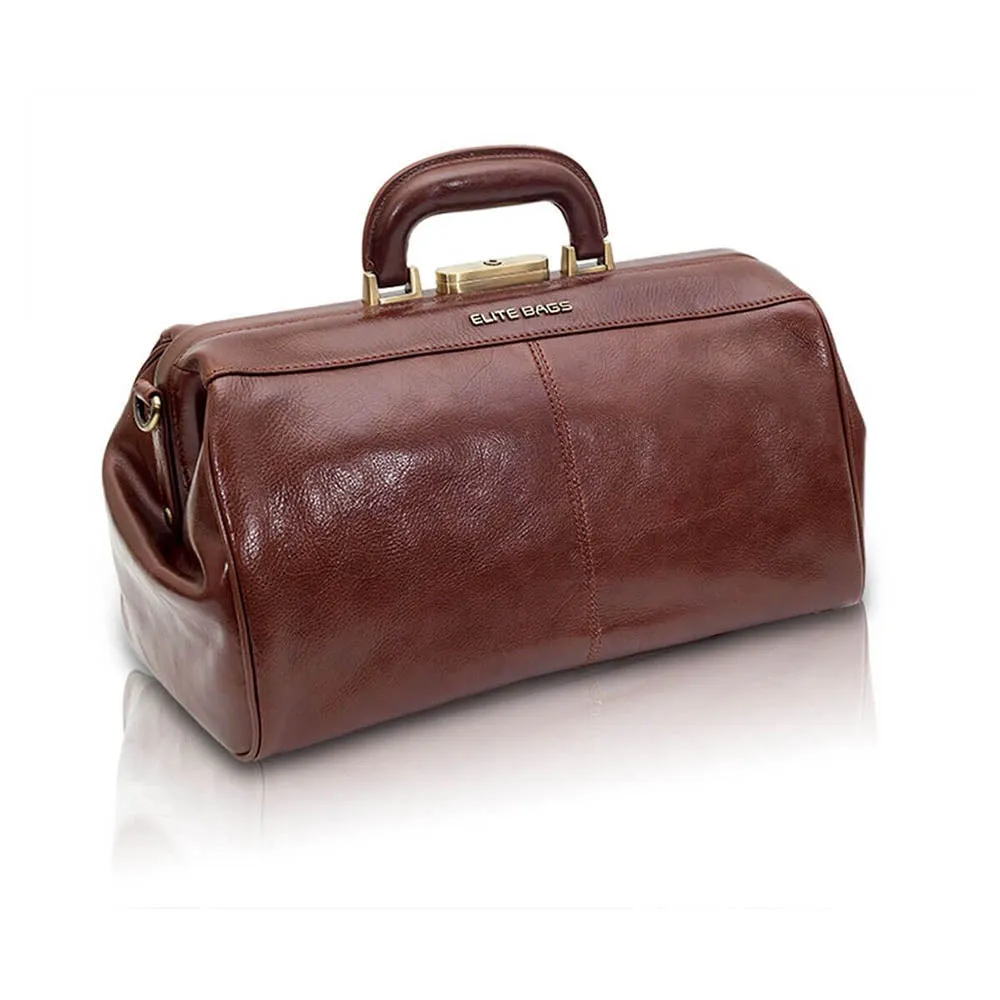 Elite Traditional Medical Bag - Brown Leather - Clearance