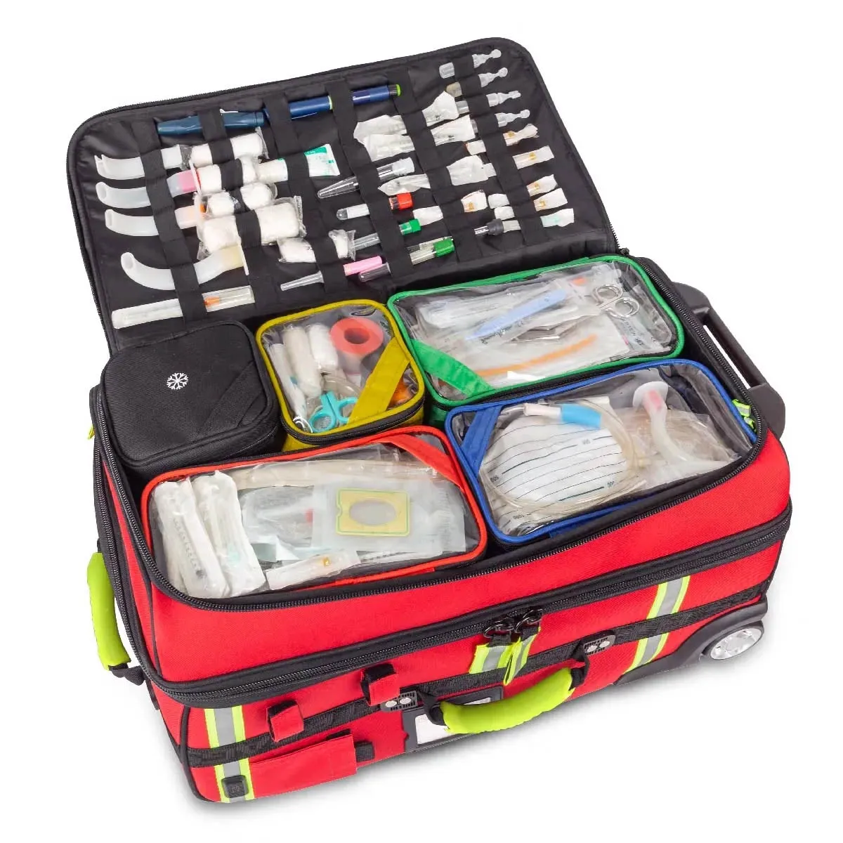 Emerair's Trolley Emergency Respiratory Bag - Red Polyamide - CLEARANCE