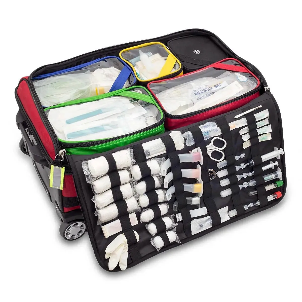 Emerair's Trolley Emergency Respiratory Bag - Red Polyamide - CLEARANCE