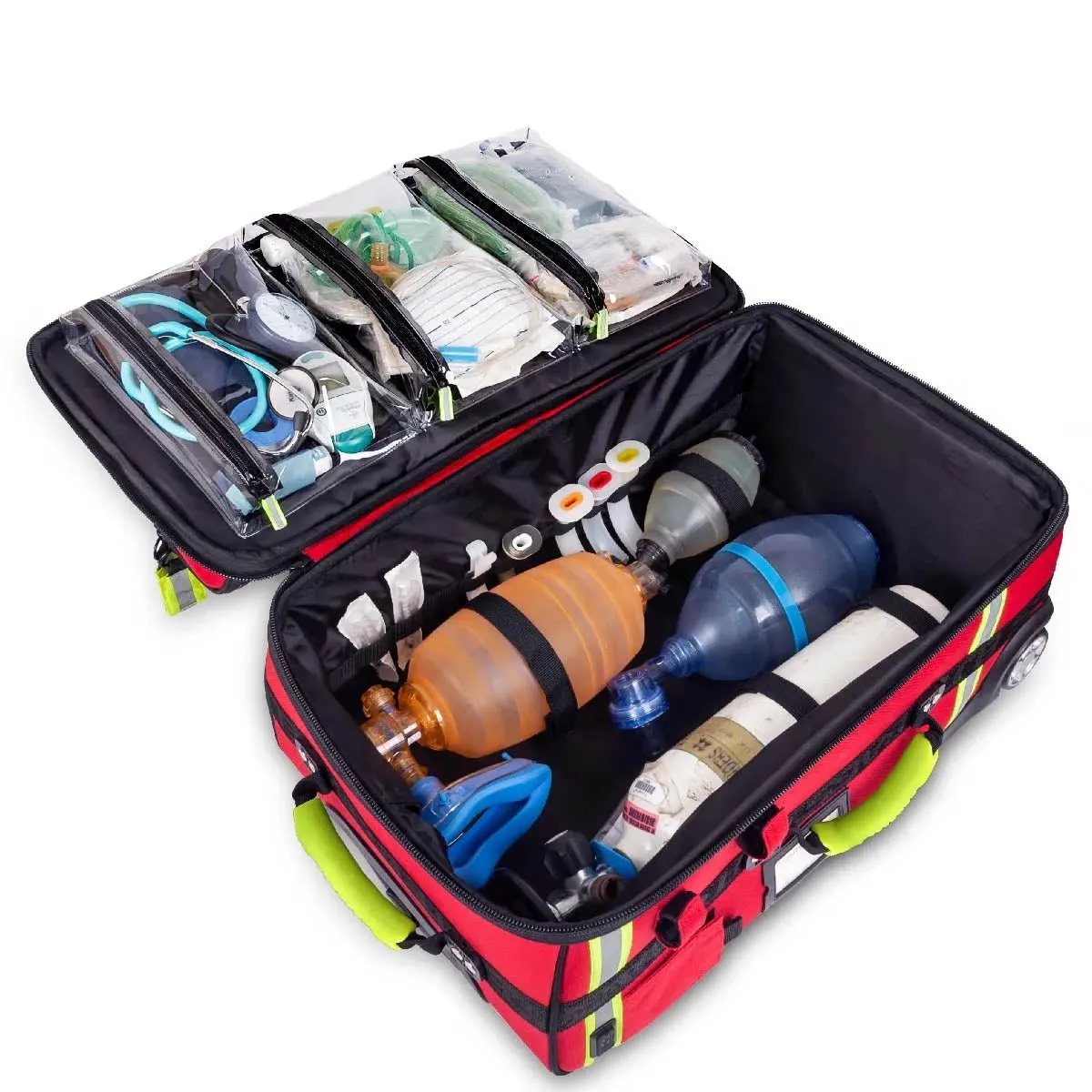 Emerair's Trolley Emergency Respiratory Bag - Red Polyamide - CLEARANCE