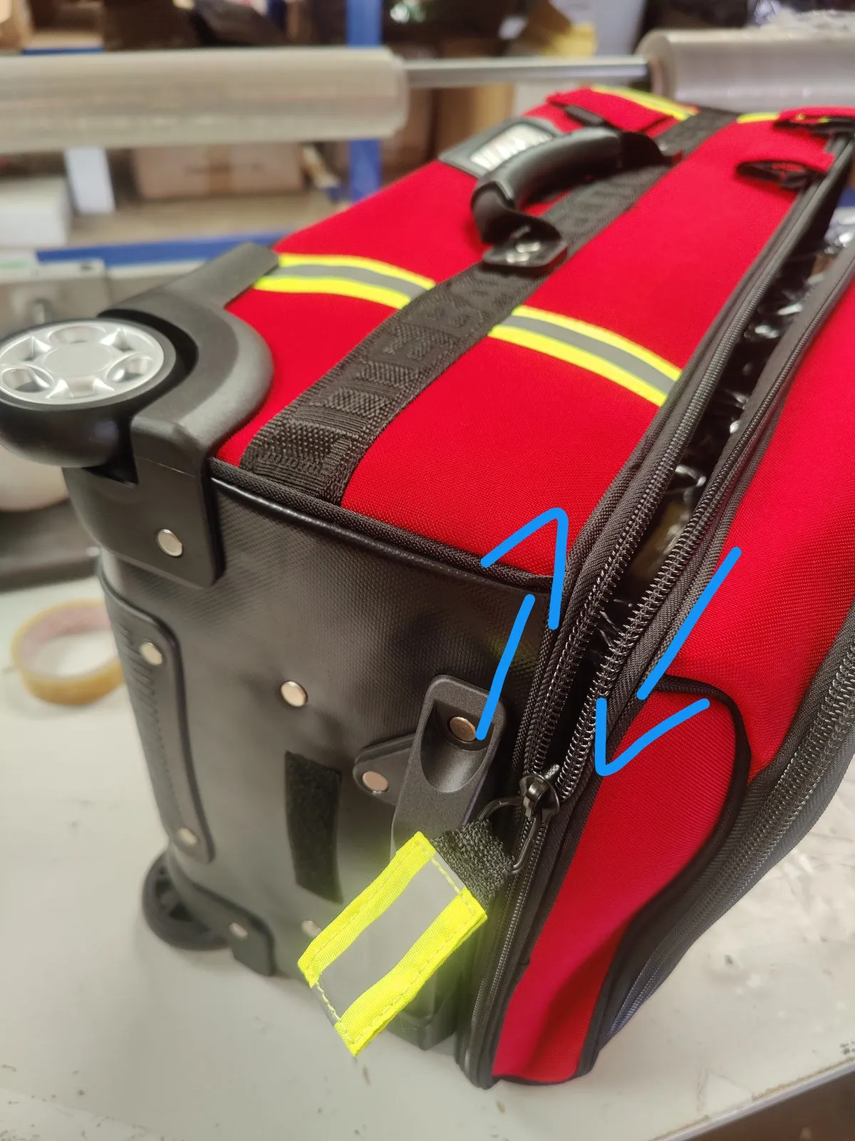 Emerair's Trolley Emergency Respiratory Bag - Red Polyamide - CLEARANCE