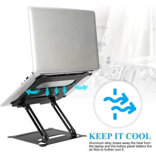 Ergonomic Laptop Stand Riser with Heat Vent Angle and Height