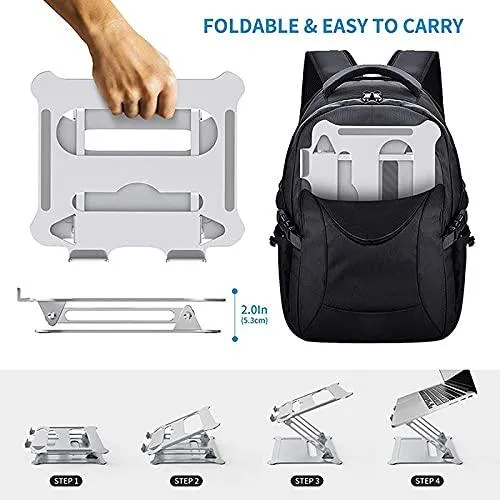 Ergonomic Laptop Stand Riser with Heat Vent Angle and Height
