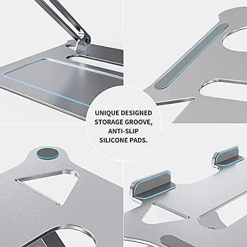 Ergonomic Laptop Stand Riser with Heat Vent Angle and Height