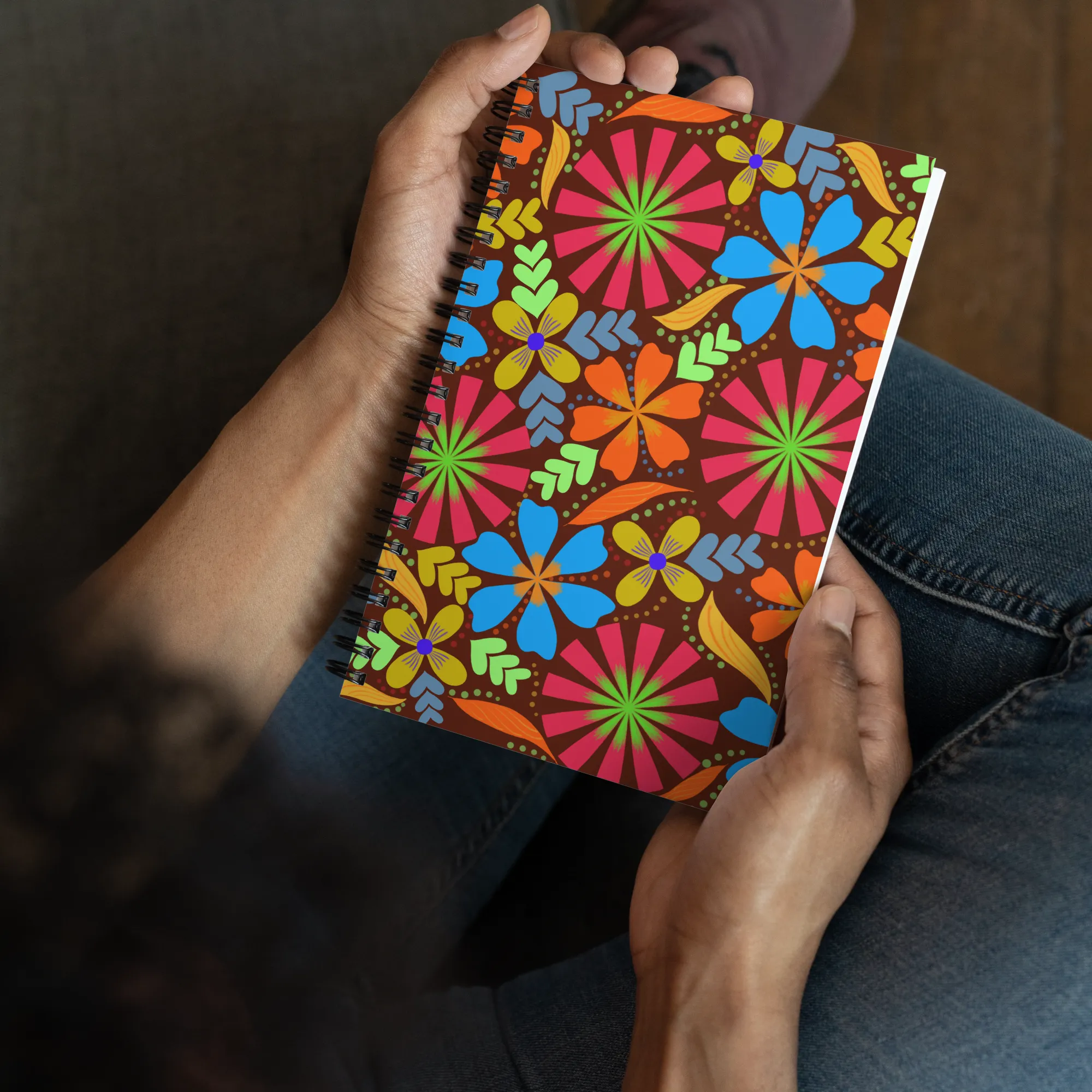 Fall Floral Spiral notebook