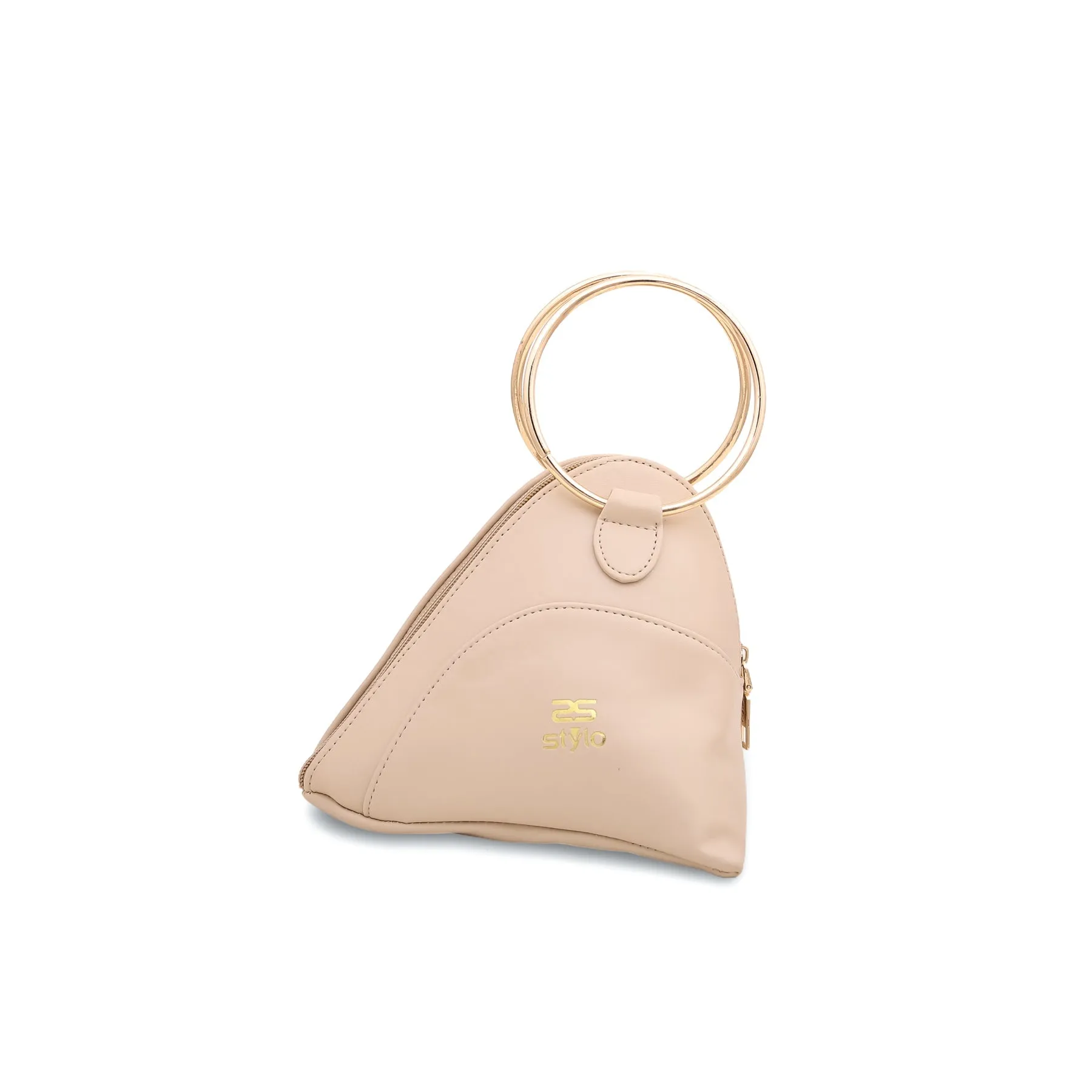 Fawn Triangle Ring Handle Pouch P92399