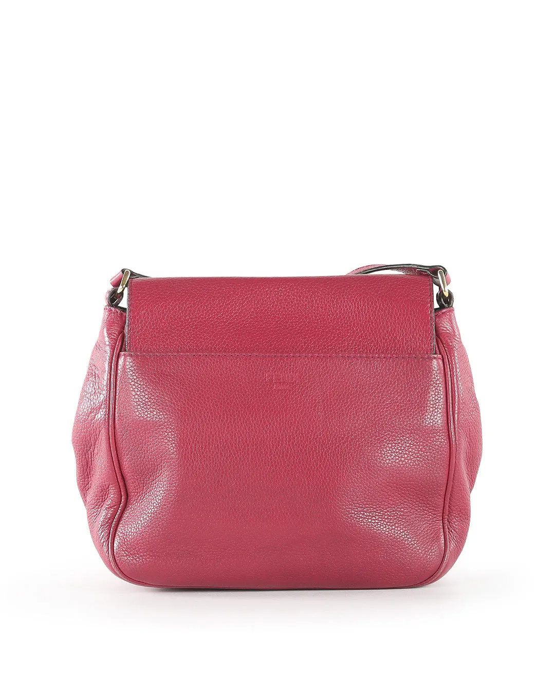 FENDI Fuchsia Leather Crossbody Bag