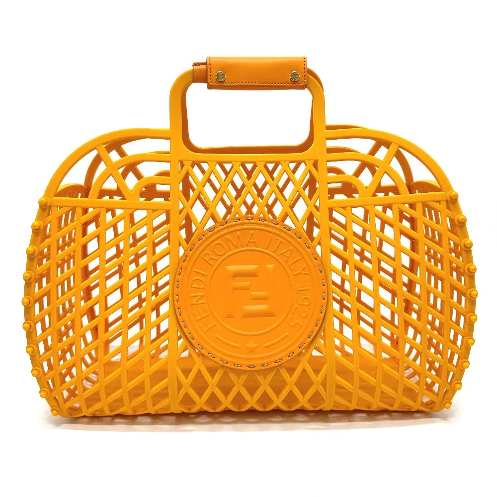 FENDI Handbag 8GH389 Plastic / leather Orange type bag Bucket medium Women Used