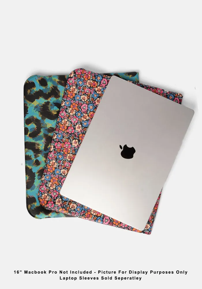 Floral Print Laptop Sleeve