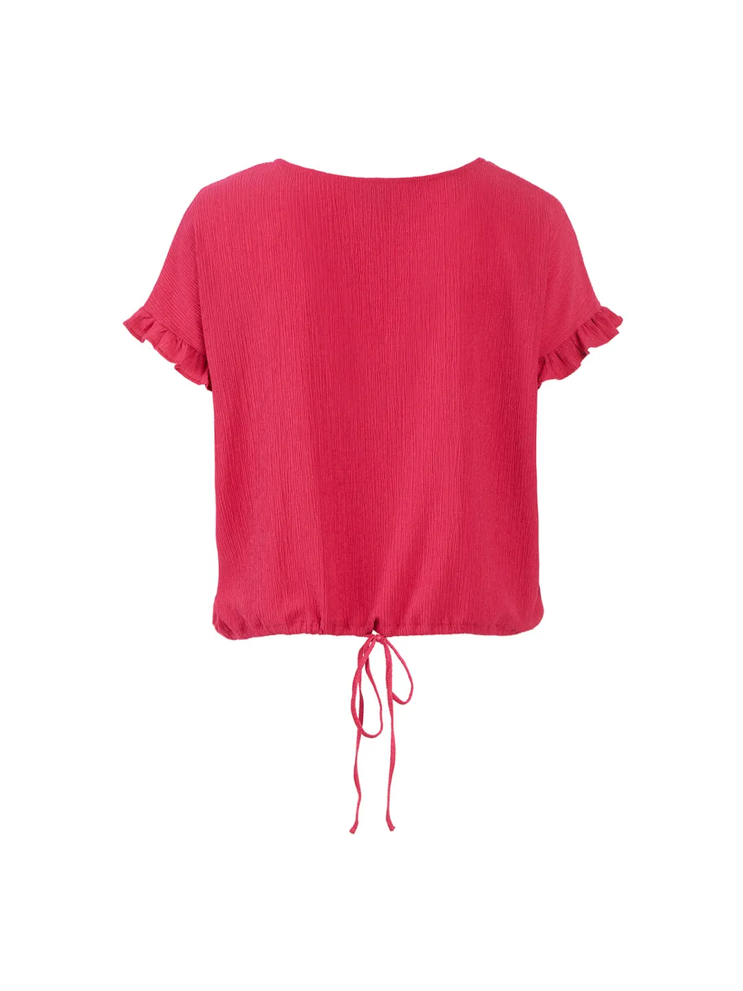 Flutter Sleeve Pink Top