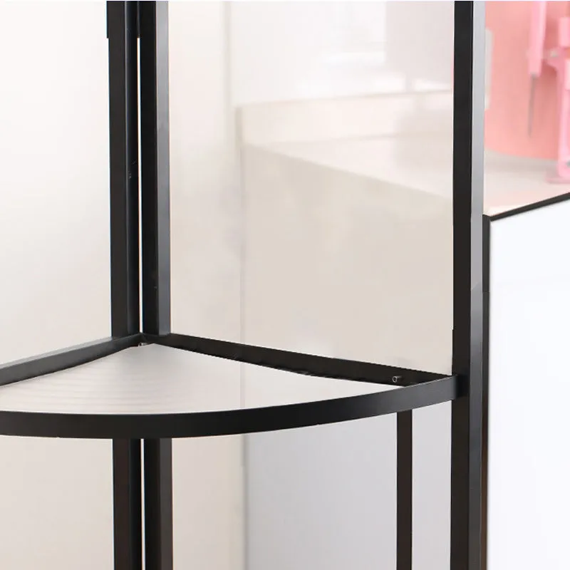 Foldable 3 Tier Steel Triangular Corner Shelving Unit