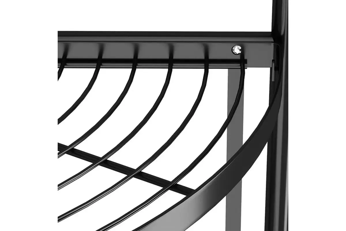 Foldable 3 Tier Steel Triangular Corner Shelving Unit