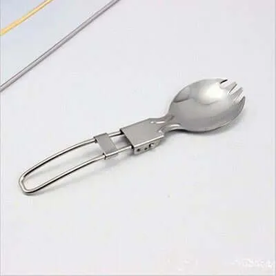 Foldable Stainless Steel Spork Travelling Cutlery
