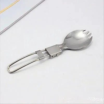 Foldable Stainless Steel Spork Travelling Cutlery