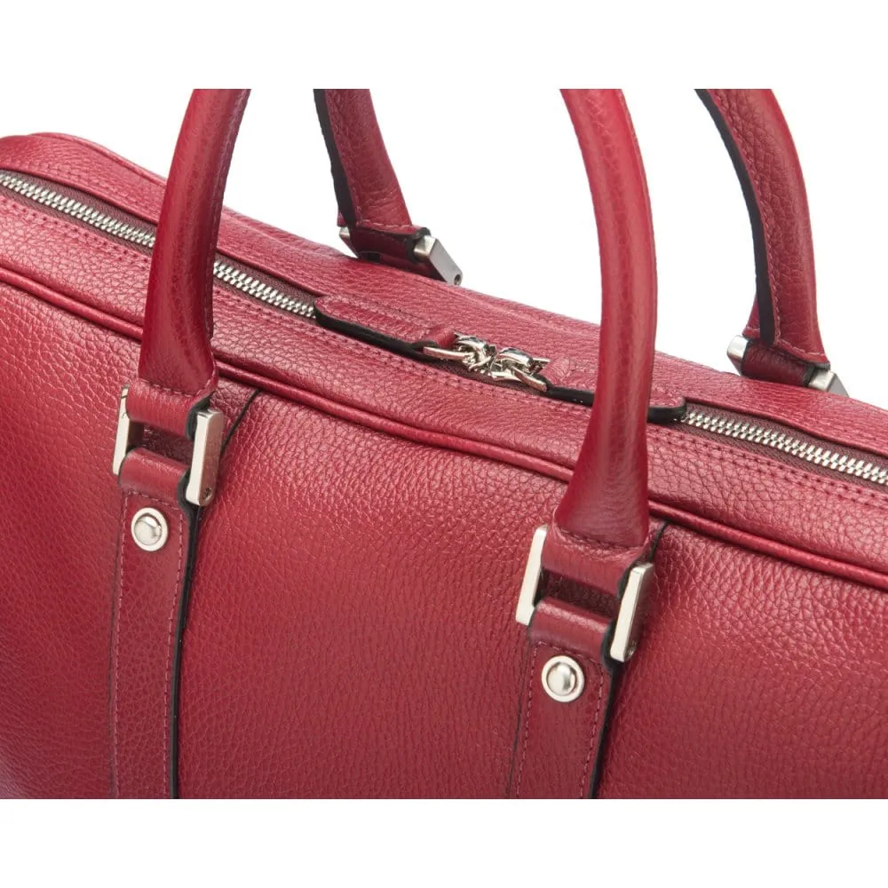 Gainsborough Leather 15" Laptop Bag - Burgundy