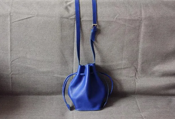Genuine Leather Bucket Bag Shoulder Bag Crossbody Bag Handbag Purse For Women