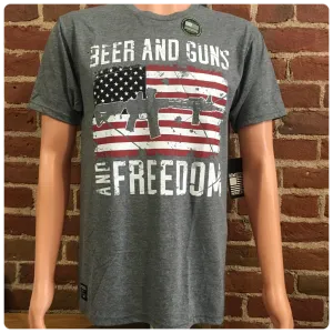 Howitzer Men's " Beer & Guns" T Shirt