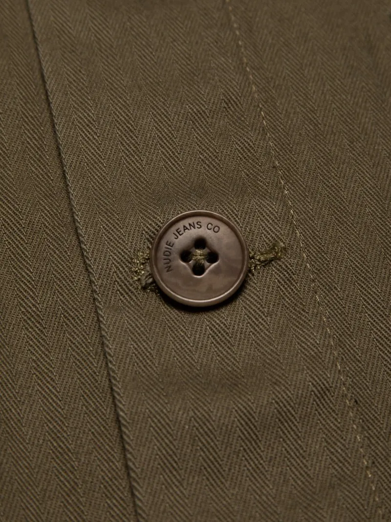 ID24561 Nudie Olive Buddy Chore Jacket