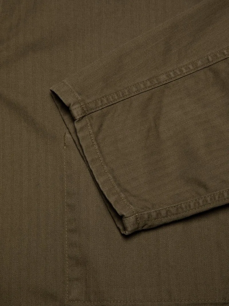 ID24561 Nudie Olive Buddy Chore Jacket