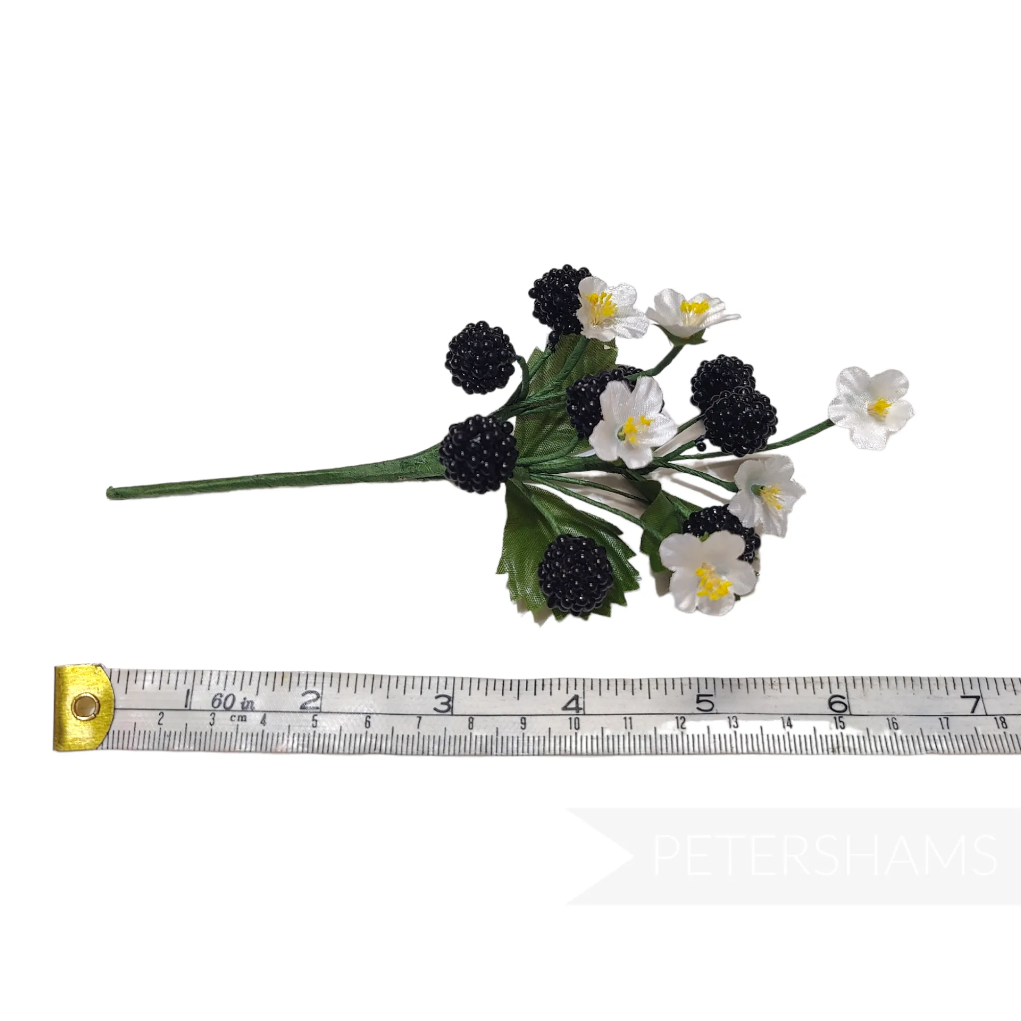 'Issac' Vintage Blackberry & Blossom Millinery Hat Mount