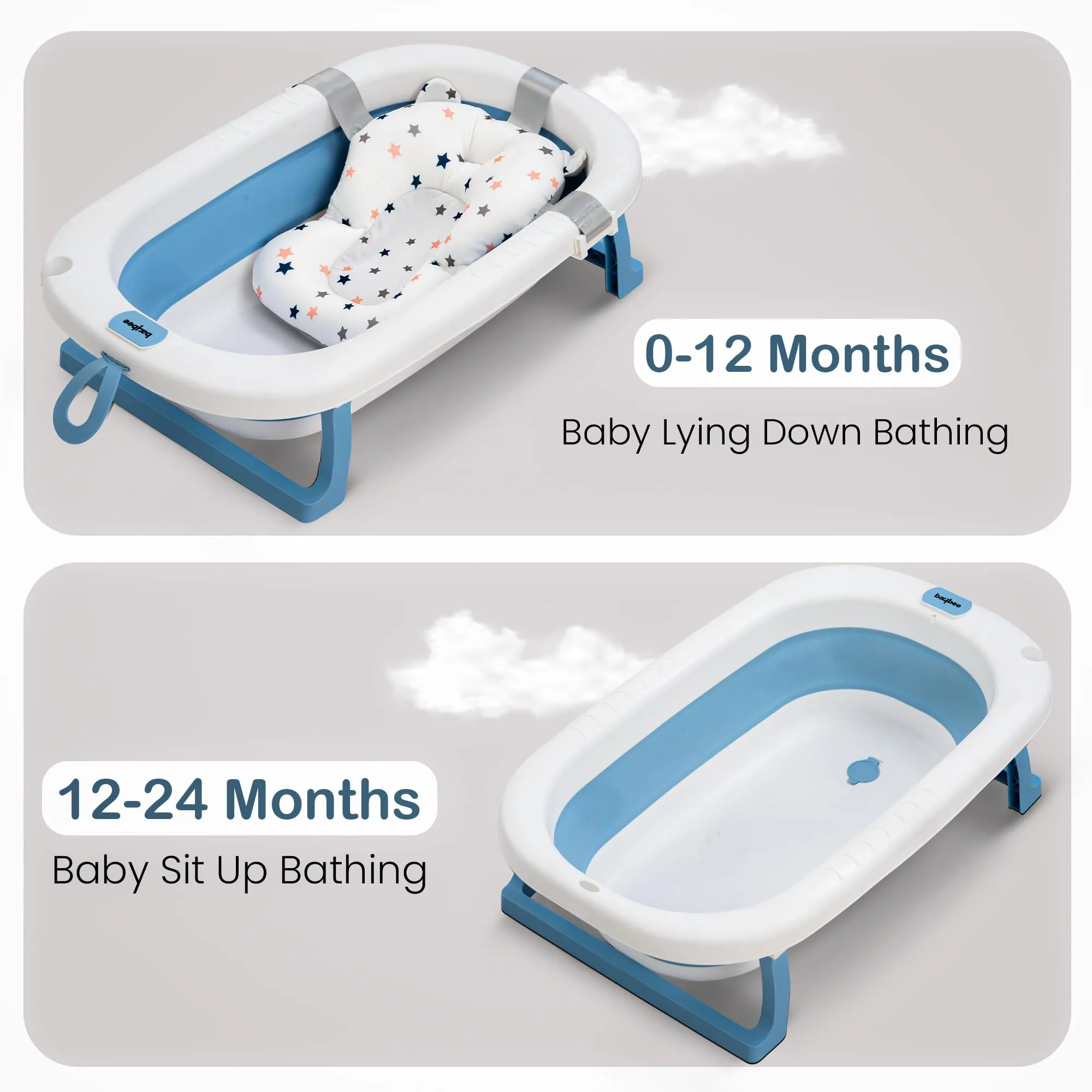 Jolly Pro Foldable Baby Bath Tub for Baby Mini Swimming Pool for Kids
